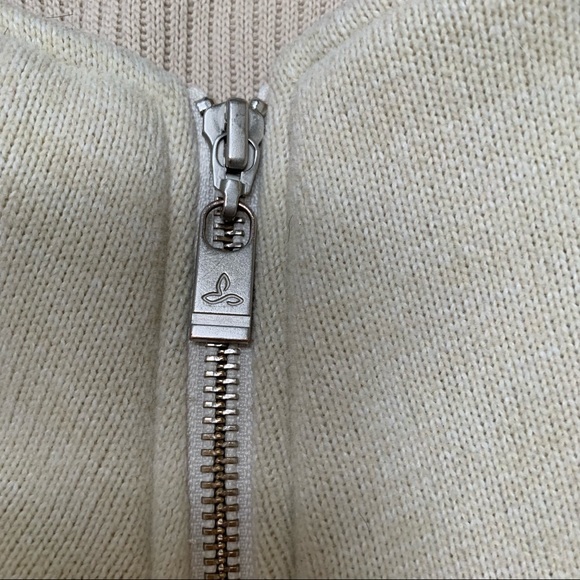 Flattering! PrAna "Tobi" Full Zip-Up Fleece Sweater Knit Jacket - Picture 3 of 8